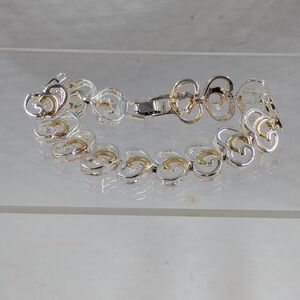 God’s Heart silver/Gold Toned bracelet